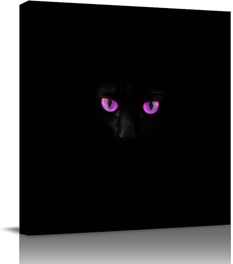 Black Cat Print Extra Large Print Black Cat Modern Art Prints Home Decor Large Giclee Print Modern Print Living Room Print Wall Art Decor Prints Art Collectibles Keyforrest Lt