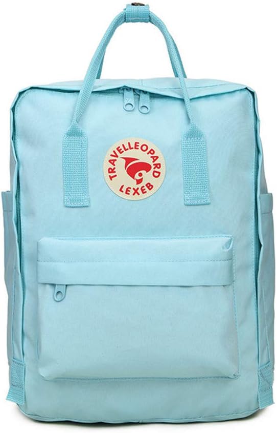Backpack Female high School Student Bag Arctic Outdoor Leisure Waterproof Backpack Sky Blue 16L Medium