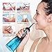 iTeknic Cordless Water Flosser for Teeth Dental Oral Water Irrigator portable with 300ml Water Tank, 5 Jet Tips Teeth Cleaner for Braces, 3 Modes, IPX7 Waterproof, USB Rechargeable, 1 Tips Box (black)