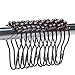 Shower Curtain Rings, For Bathroom Shower Rod - Stainless Steel, Polished Chrome, Set of 12 Piece (Oil Rubbed Bronze)