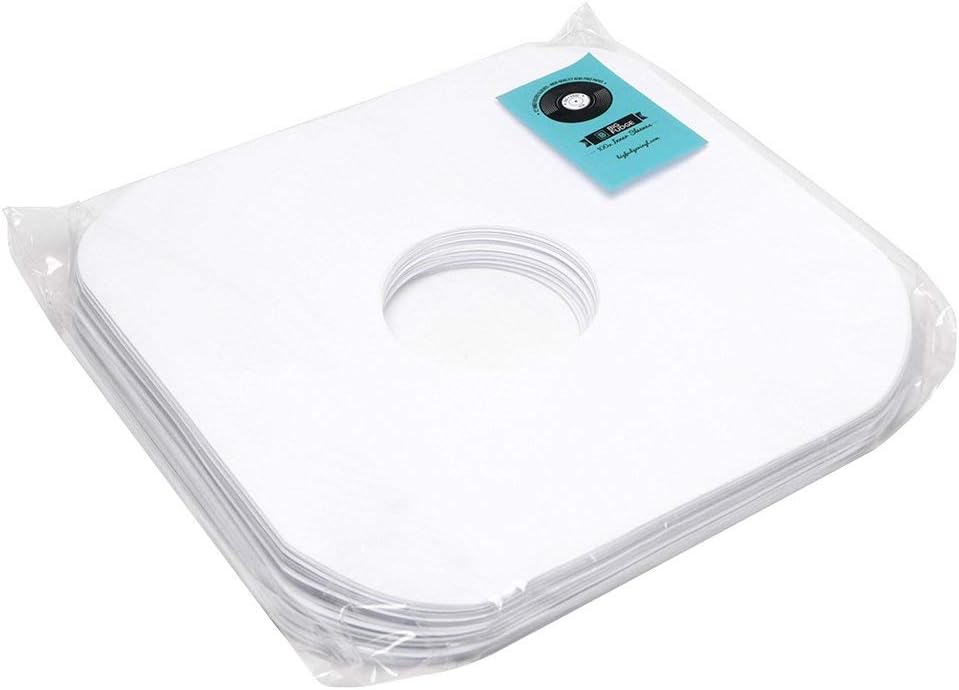 BIG FUDGE Vinyl Record Inner Sleeves, 12 inch x 100 Pcs, Heavyweight & Acid-Free Paper Album Covers