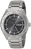 Citizen Men's Super Titanium Japanese-Quartz Watch with Strap, Silver, 22 (Model: AW0060-54H