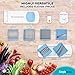 Simple Being Vegetable Chopper Slicer Dicer Cutter Grater, 6 Interchangeable Stainless Steel Blades Mandoline Julienne, Heavy Duty Multifunctional Kitchen Food Chopper