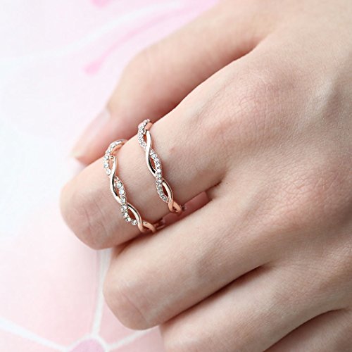 Barogirl Twist Ring Engagement Ring for Women Women's Rings for Lovers YR905(10)
