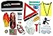 WELL-STRONG Roadside 66 Pcs Multipurpose Emergency Car First Aid Kit Auto Assistance Contains Jumper Cables, Tow Rope, Bandage, Safety Vest, etc, All Ultimate Supplies in One Pack