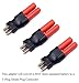 Readytosky Deans Male to HXT 4mm Connector No Wires RC LiPo Battery Connector Adapters(3PCS)