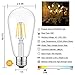 YFXRLIGHT Antique LED Bulbs Soft Warm White 2700K, 4W ST64 Dimmable Vintage Edison LED Bulbs, Squirrel Cage Filament Bulb, 360 Lumens, E26 Clear Glass, Pack of 6(2 Year Warranty)