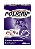 Super Poligrip Comfort Seal Denture Adhesive Strips, 40 Count