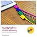 ONANOFF BuddyPhones Wave, Waterproof Wireless Bluetooth Volume-Limiting Kids Headphones, 18-Hour Battery Life, 4 Volume Settings, Built-in Microphone, Includes Backup Cable for Sharing, Robot Blue