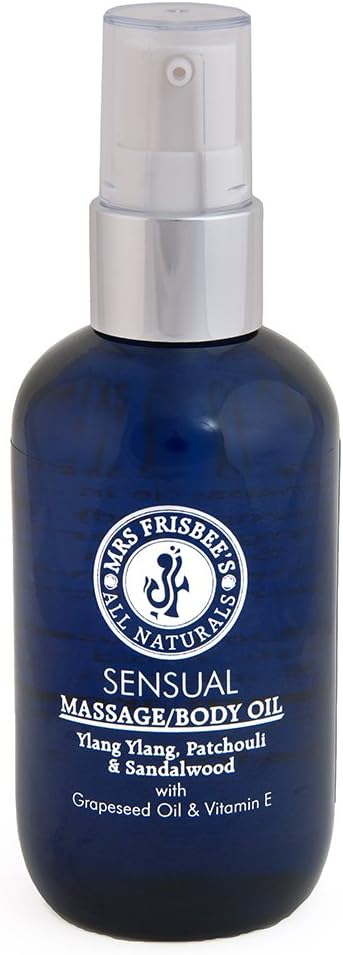 Sensual Aromatherapy Massage Oil/Body Oil with Ylang Ylang, Patchouli & Sandalwood Pure Essential Oils