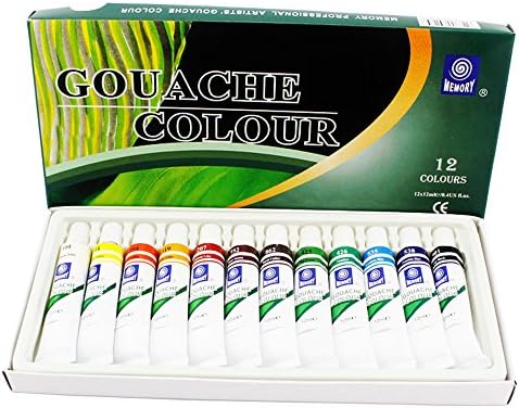 Memory Artists' Gouache Paint Tubes Set 12 Colors/12ml