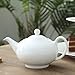 Porlien White Porcelain 20-ounce Teapot