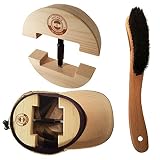 HAT MATE Premium Hat Stretcher with Bonus Hat Brush Solid Wood, One Size Fits All, Heavy Duty, Hat Stretchers & Clothes Brush,Hat Jack, Cowboy, Fedora, Baseball, Up Straw, Womens Mens Caps