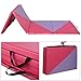 Giantex 4'x10'x2 Thick Folding Panel Gymnastics Mat Gym Fitness Pink