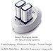 POOVER Rechargeable Batteries 9V Battery Pack of 2 with LED Intelligent Battery Charger for 9V Ni MH / 9v Lithium ION (Li-ion) Batteries