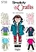 Simplicity Crafts Doll Clothing Outfits Sewing Patterns for 18'' Dolls