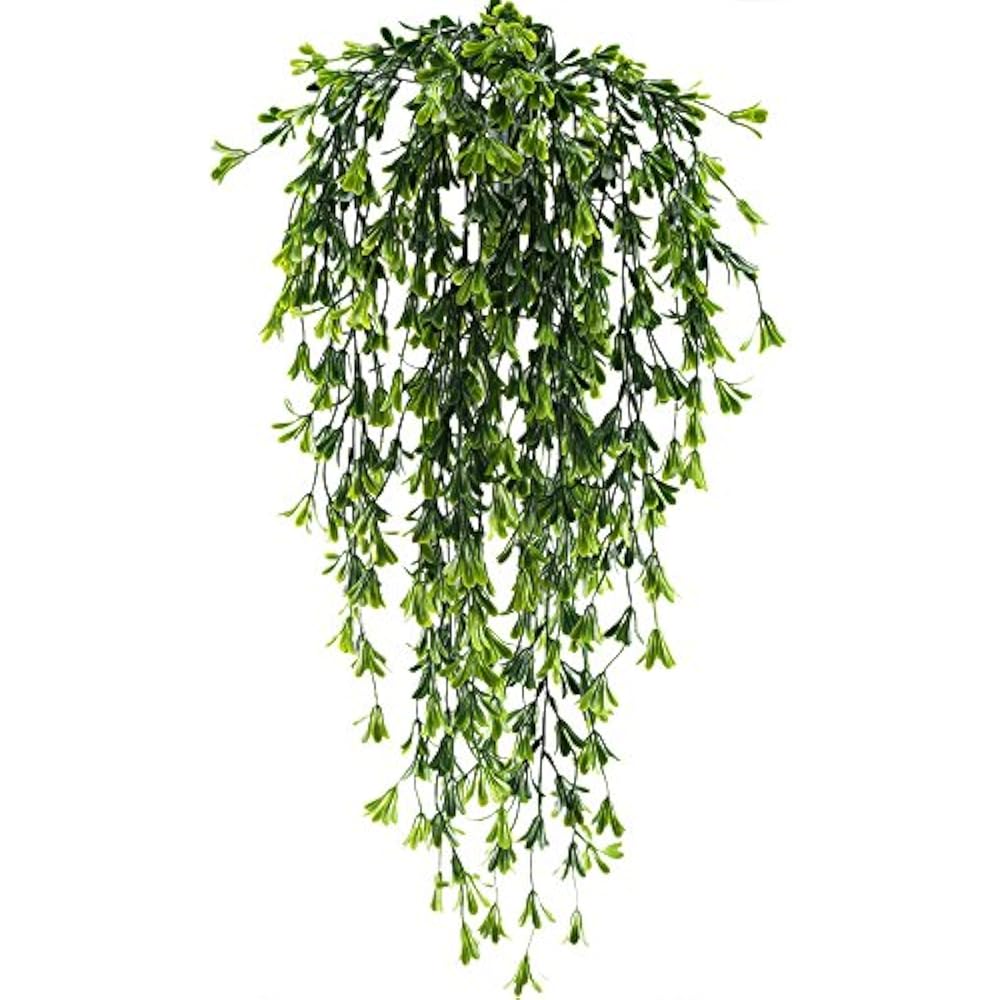 HUAESIN 2pcs Fake Vines Hanging Plants Artificial Greenery Faux