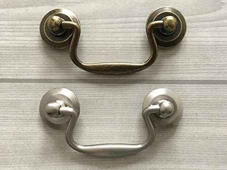 Set Of 1 2 75 Drop Bail Drawer Pull Dresser Cabinet Pull Antique