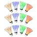 Ohuhu LED Badminton Shuttlecock Dark Night Glow Birdies Lighting For Outdoor & Indoor Sports Activities, 12-piece