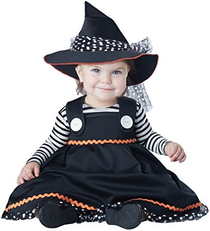 California Costumes Baby Girls Crafty Lil Witch Infant Blackwhite 12 To 18 Months