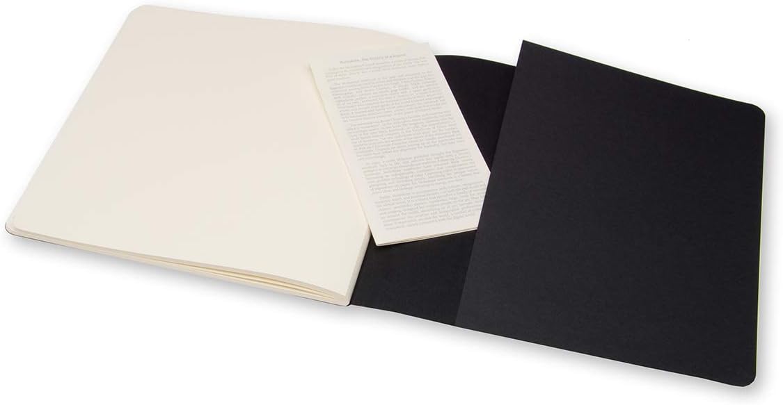 Moleskine Art Sketch Album, Hard Cover, Square (7.5" x 7.5") Plain/Blank, Black, 88 Pages: Moleskine: Office Products