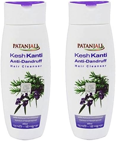 Patanjali Kesh Kanti Anti-Dandruff Hair Cleanser Shampoo, 200ml (Pack of 2)
