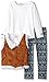 Little Lass Girls' 3 Piece Vest Set Faux Suede