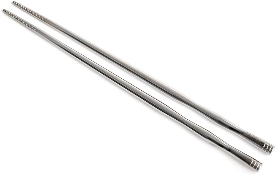 TiMISA Titanium Chopsticks, 99.5% Pure Titanium Reusable for Kitchen Sports Outdoors Camping