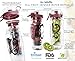 Live Infinitely 32 oz. Infuser Water Bottles - Featuring a Full Length Infusion Rod, Flip Top Lid, Dual Hand Grips & Recipe Ebook Gift (Dark Red, 32 oz)…
