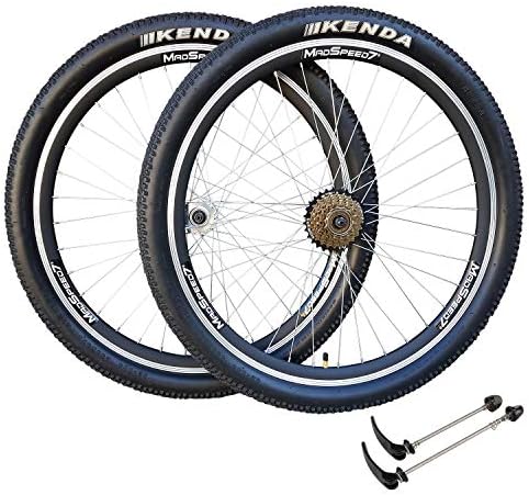 Madspeed7 QR 27.5" 650B MTB Bike Wheelset Disc Rim Brake Shimano 7 speed Kenda Tyres