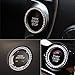 WINOMO Car Engine Start Stop Button Ring Crystal Bling Rhinestone Car Decor Accessories