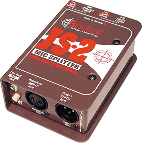Radial Engineering JS2 Passive Microphone Splitter Direct Box