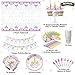 Unicorn Party Supplies Set - Birthday Decorations for Girls - Serves 16 - Magical Plates, Rainbow Straws, Cups, Banner, Cupcake Topper, Wrappers & Tableware kit - Pink items for Kids 1st Party Favors