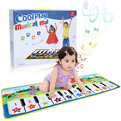 Music Piano Mat, SUPTEMPO Keyboard Playmat Kids Musical Mats Portable&Safe Musical Dance Mat Early Education Toys Gifts For Kids Toddler Girls Boys Christmas - Thumbnail 7