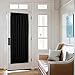 Nicetown Practical Thermal Insulated Blackout Curtain Panel for French Door / Patio 54W by 72L Inches - Black - 1 Panel