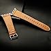 Apple Watch Band,Jisoncase Genuine Leather Strap Wristband With Free Adapters for Apple Watch/ Sport/ Edition 38mm- iWatch Replacement Band with Metal Clasp in Brown, JS-AW3-05A20