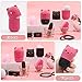 Ozazuco Beauty Blender Container/2 Beauty Sponge Travel Case and 2 Makeup Sponge Drying Holder/Cute Cat Silicone Makeup Sponge Travel Carrying Case/Beauty Blender Holder Dry Rack Easy To Carry Ozazuco