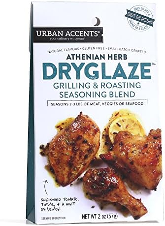 Athenian Herb Grilling and Roasting Dryglaze – Gourmet Seasoning Mix - Urban Accents, 2.0-Ounce Package