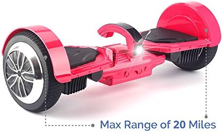LEVIT8ION ULTRA 7.5" Hoverboard - Self Balancing 2 Wheel Electric Scooter - UL Certified &amp; Detachable Samsung Battery, Bluetooth, App And LCD Screen (Rose)