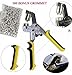 DSM Handheld Hand Press Portable Grommet Machine Hole Punch Tool w/ 500 Silver Grommets Grommets Hand Eyelet Press Hole Punch Tool for Vinyl Banner Sign Piler (Die Set Cannot Be Changed!)