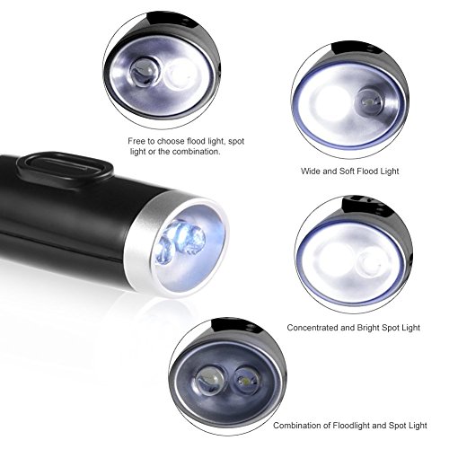 LEDGLE Hands Free Hug Light Neck Book Light Rechargeable LED Night Light Reading Lamp, 4 LED Beads, 3 Adjustable Brightness, USB Cable Included for Reading in Bed or Reading in CarBlack