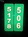 Custom Reflective Green 911 Address Aluminum Sign