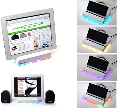 [Spot Sale] Muchroma Cindy Smart Charger+Universal Docking For Smartphones &amp; Tablets ,Colors LED Mood Light Lamp, Multiple device Charging Station,For iPhone, iPad, Samsung Multiple Devices