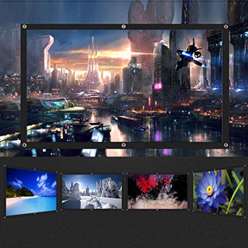 image for Sinfu Projection Screen 4:3 Portable Fabric Foldable 3D HD for Home Th