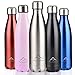 Vacuum Insulated Double Wall Stainless Steel Leak-proof Cola Shape Portable Travel Sports Water Bottle (Natural)