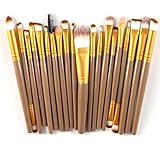 Susenstone20 pcs/set Makeup Brush Set (Gold)