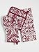 DII Cotton Damask Oven Mitt 12 x 6.5 and Pot Holder 8.5 x 8 Kitchen Gift Set, Machine Washable and Heat Resistant for Cooking and Baking-Wine