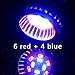 Tuscom E27 10W LED Grow Light Veg Flower Indoor Plant Hydroponics Full Spectrum Lamp
