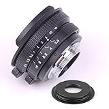 Pixco 8mm F3.8 Fish-Eye CCTV Lens for C Mount Camera + 16mm C Mount Movie Lens to Sony E-Mount NEX Camera Lens Adapter