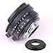 Pixco 8mm F3.8 Fish-Eye CCTV Lens for C Mount Camera + 16mm C Mount Movie Lens to Sony E-Mount NEX Camera Lens Adapter